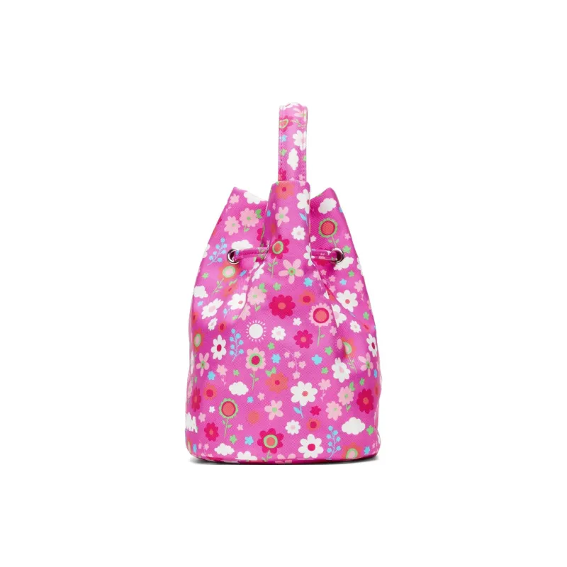 Balenciaga WHEEL Nylon Drawstring Bag Handbag Shoulder Bag Crossbody Bag Women's Pink-4