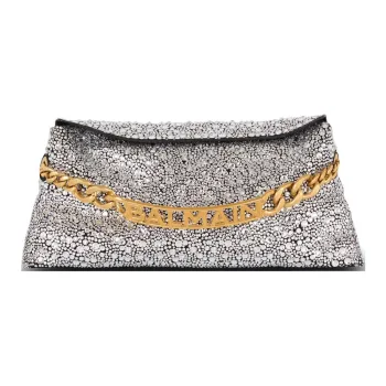 BALMAIN 1945 Rhinestone embellished Clutch Bag