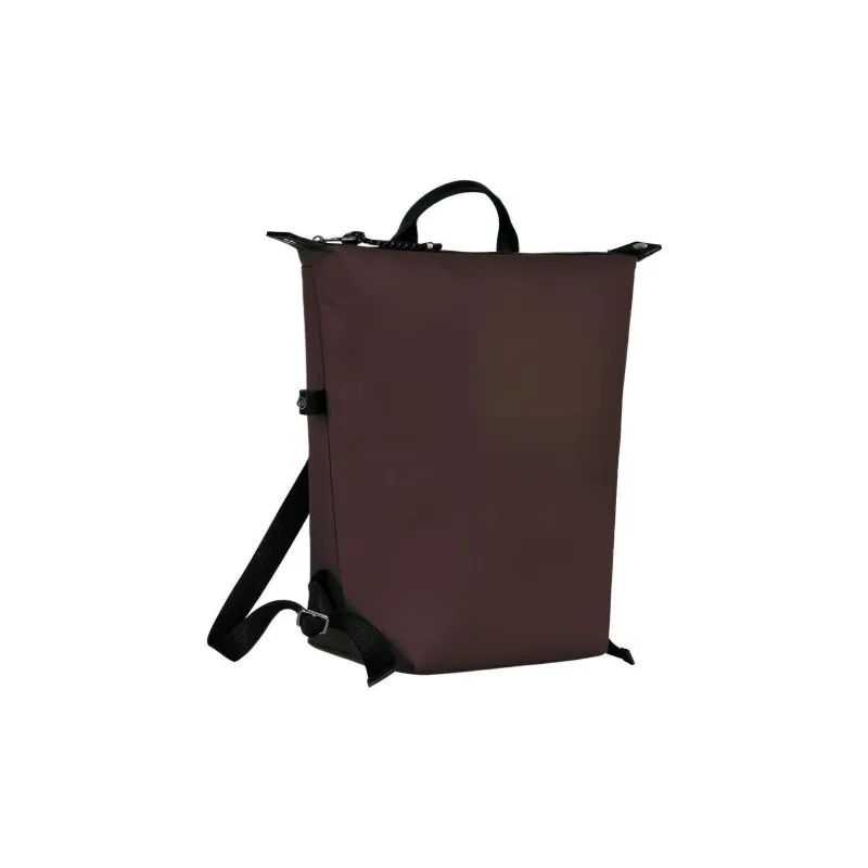 LONGCHAMP Le Pliage Energy Recycled Canvas With Leather Trim Backpack Women's Burgundy-1