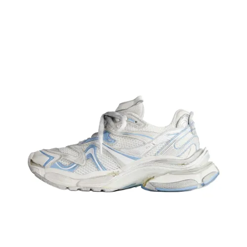 Balenciaga Runner 2.0 Low Top Casual Shoes Women's White Blue