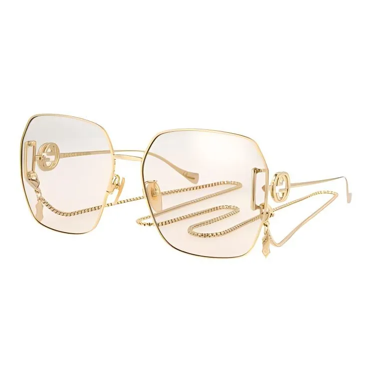 GUCCI Neck chain Logo plaque Sunglasses-0