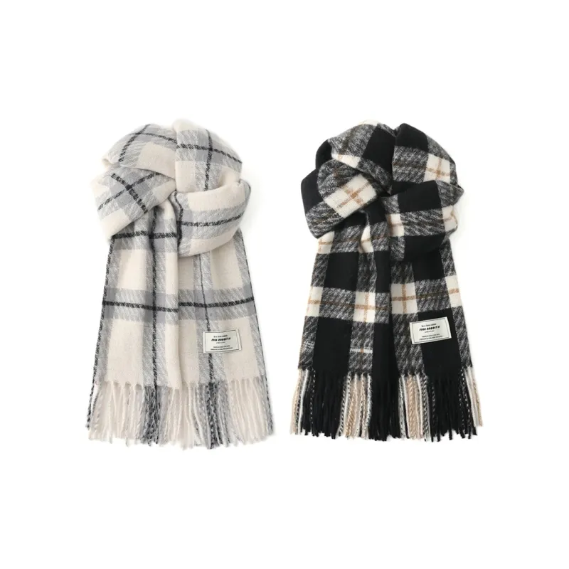 FREE RABBITⅡ Advanced Versatile Faux Cashmere Warm Scarf Shawl Dual Use Unisex-8