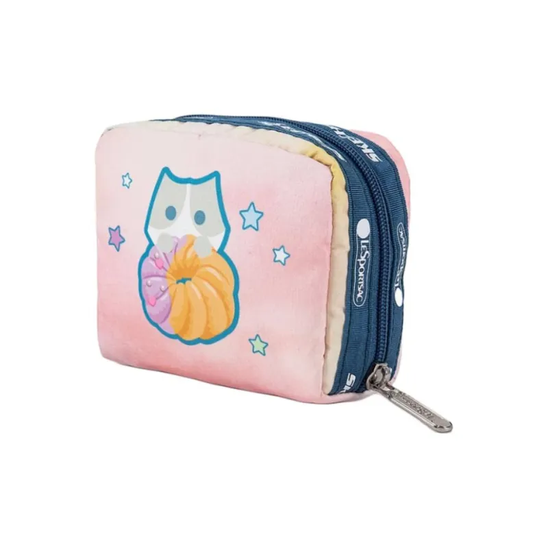 Skechers LeSportsac LeBao Shi Collaboration Fabric Clutch Coin Purse Small Size Women's Multicolor-2