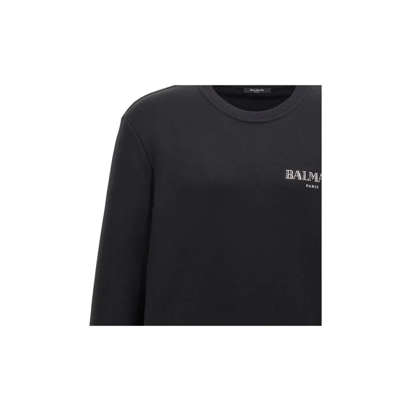 BALMAIN Logo Detailed Crewneck Sweatshirt-7