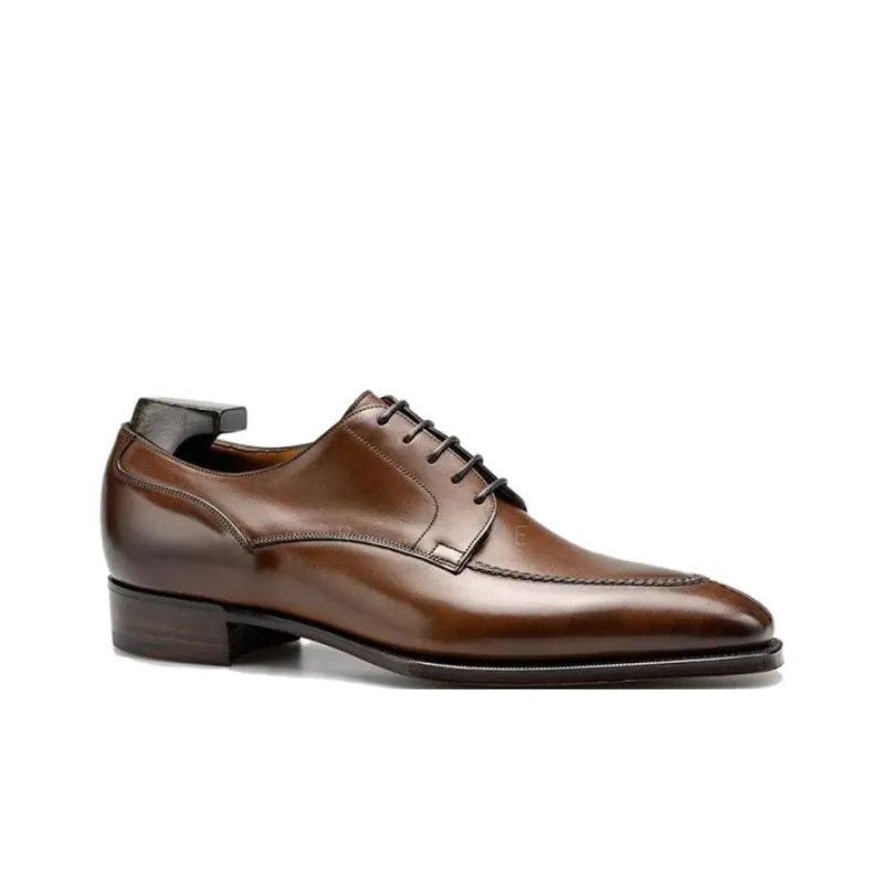 GAZIANO GIRLING Vintage Oak Dress Shoes Men's Brown-1