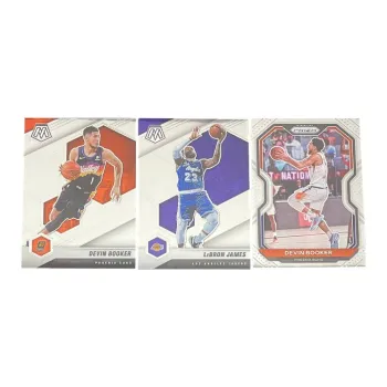 PANINI Devin Booker, James 2020 21 Lakers, Mosaic, Sun+PRIZM Player Cards, Card Product Access Sports Cards 3 Pcs