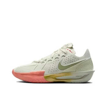 Nike Air Zoom G.T. Cut 3 Anti Slip Wear Resistant Low Top Basketball Shoes Men's White