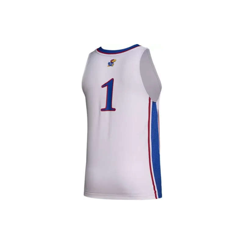 Adidas Jayhawks Basketball Jerseys Men White-1