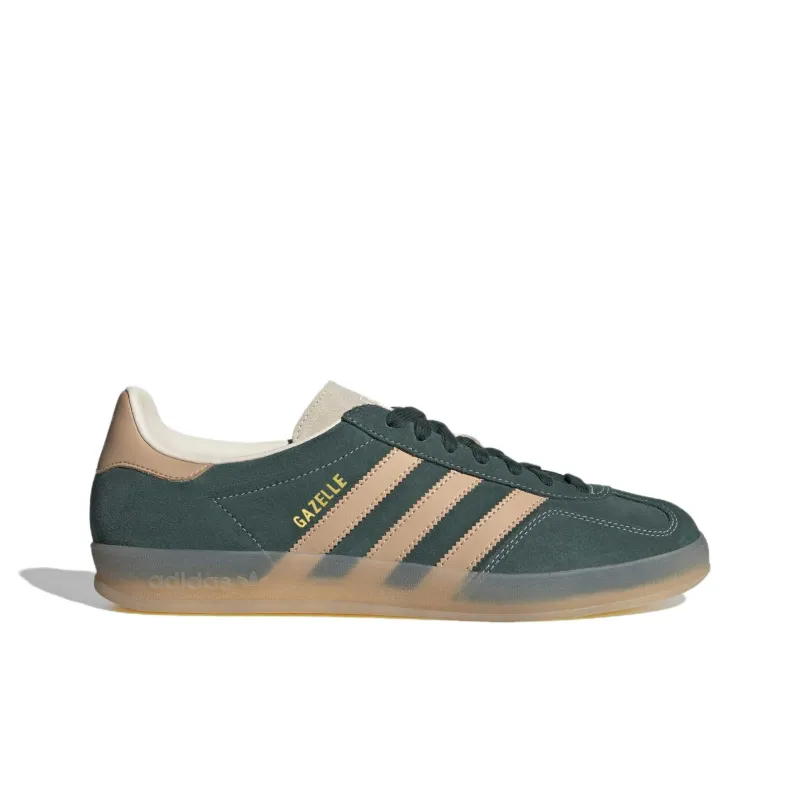 Adidas Gazelle Indoor Shadow Green Warm Sandstone-1