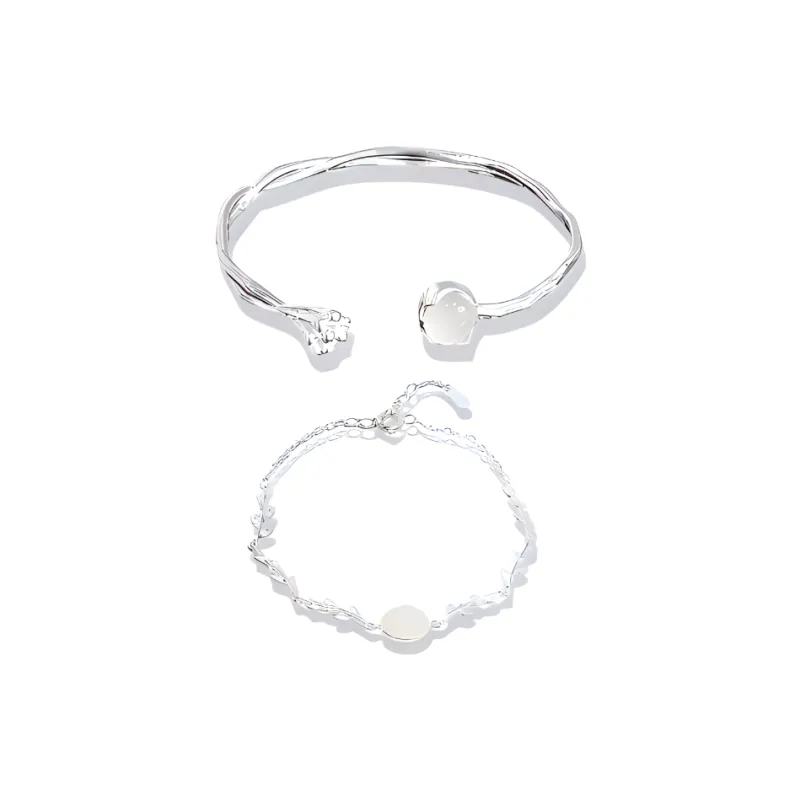 JOYDINNY Alloy Bracelets Women's-2