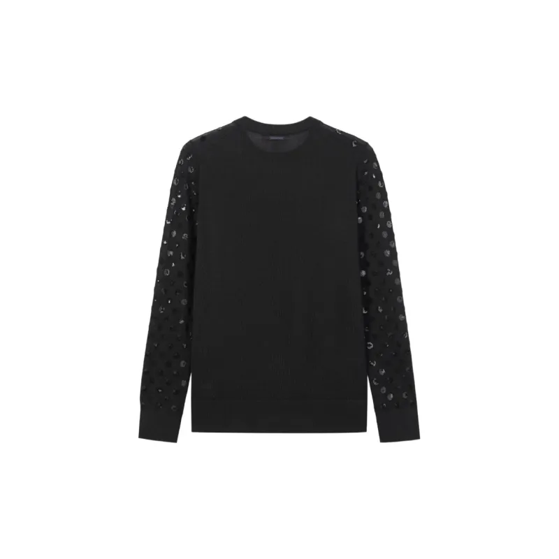 MICHAEL KORS Sequined Dot Wool Sweater-1