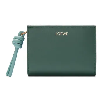 LOEWE Calfskin Wallet Women's Vetiver With Water