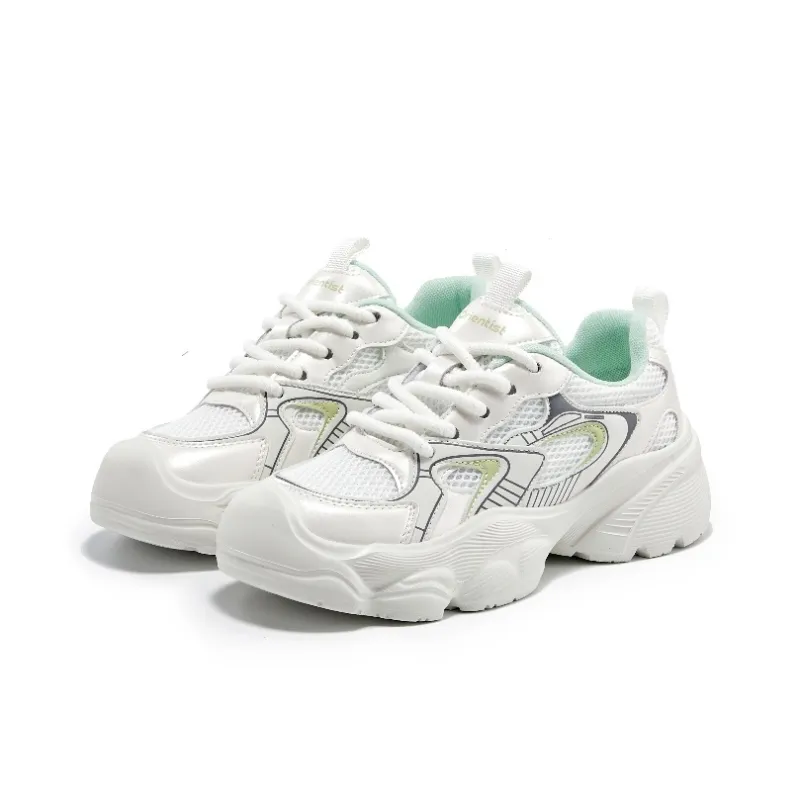 DUSTO Anti Slip Wear Resistant Low Top Chunky Sneakers Women's-2