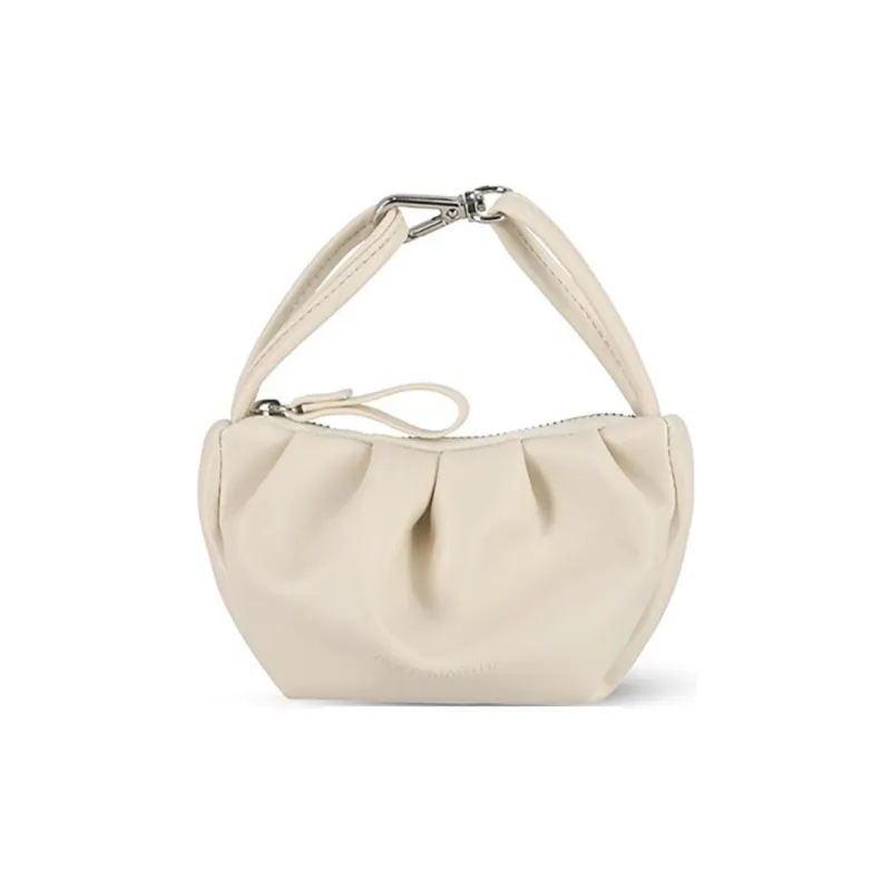 ALICE MARTHA Artificial Leather Shoulder Bag Crossbody Bag Handbag Women's Ecru-0