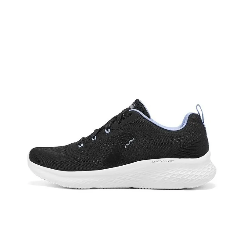 Skechers Sport Cushioning Low Top Casual Shoes Women's Black Blue-0