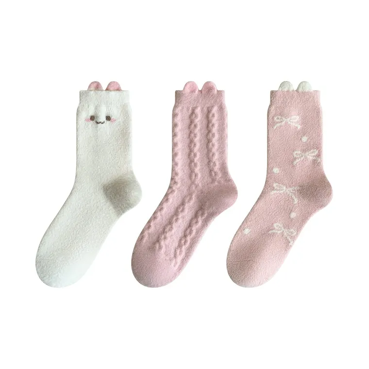 Moremoli Mid Calf Socks Women's 3 Pack-3