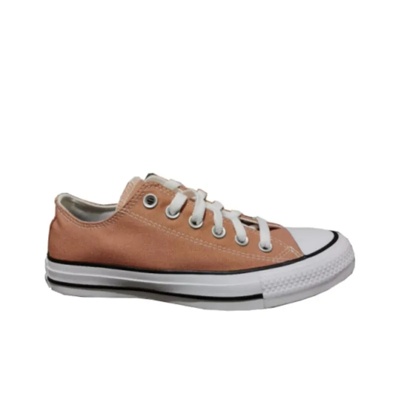 Converse All Star Anti Slip Wear Resistant Low Top Canvas Shoes Unisex Orange-1