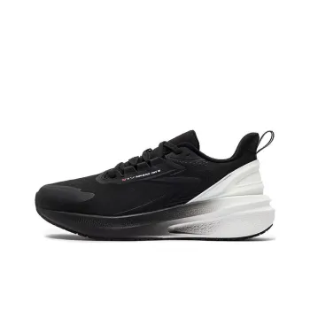 361° Rainy Day 7.0 Cushioned Wear Resistant Slip Resistant Low Top Casual Running Shoes Men's Black White