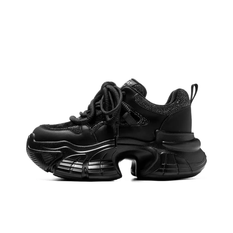 ST&SAT Cushioning Coverage And Abrasion Resistant Low Top Chunky Sneakers-1