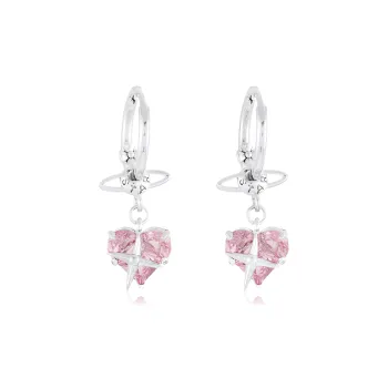 JOYDINNY Alloy Stud Earrings Women's