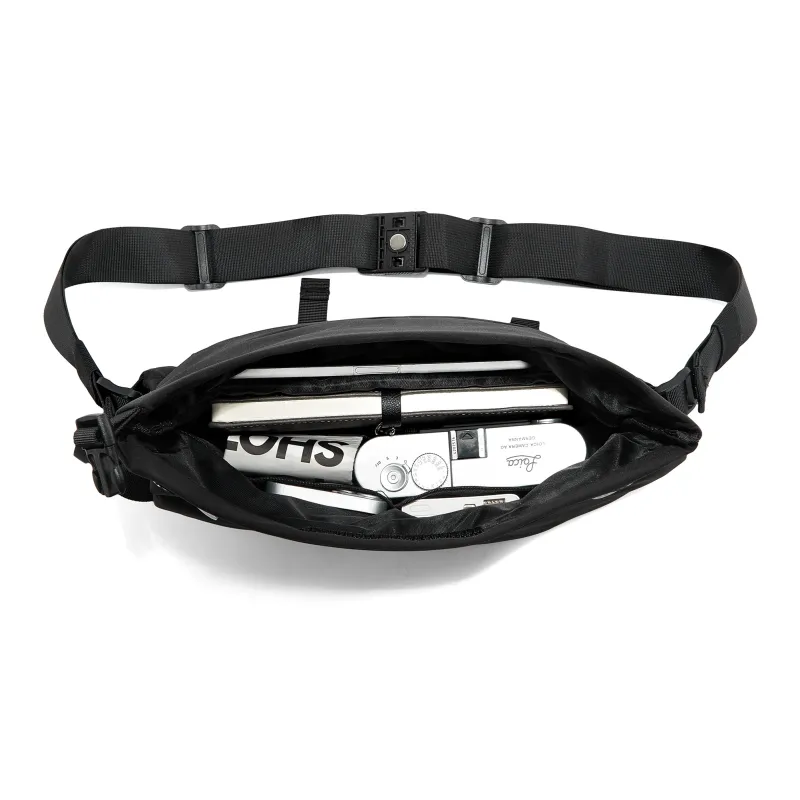 Kawasaki Polyester Messenger Bag Backpack Fanny Pack Regular Men's Gray Black/Frosted Black-9