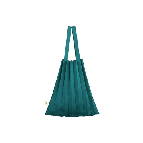 PLEATSMAMA Recycled Polyester Tote Bag Shopping Bag Handbag Women's Turkey Green