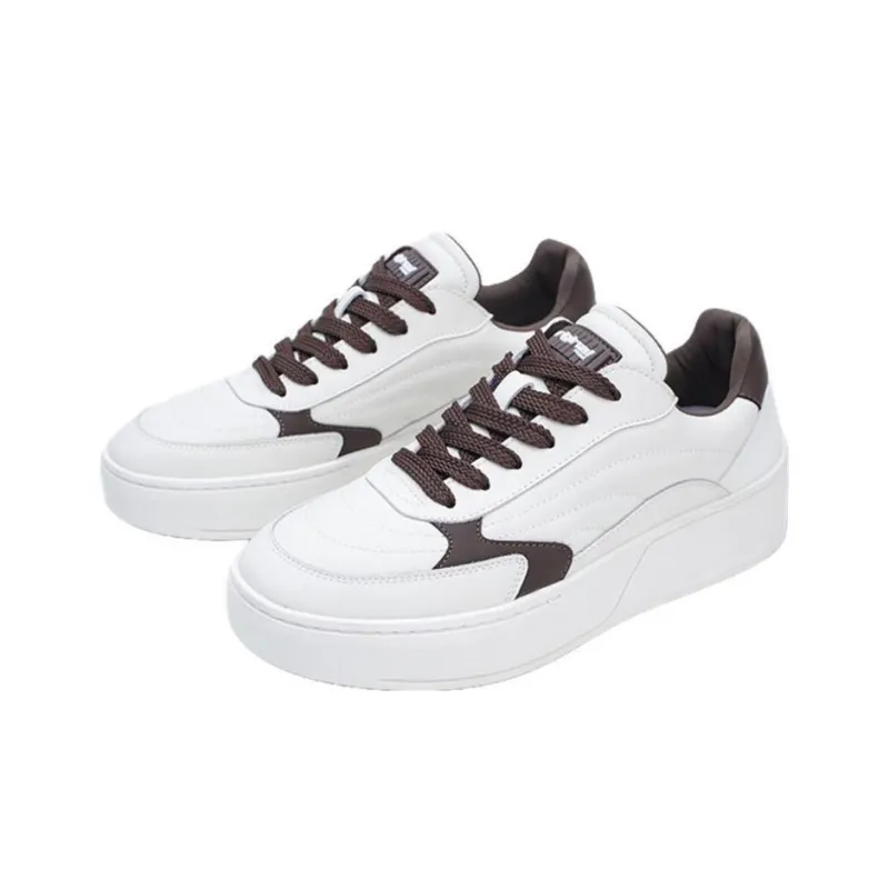 Bellum Han Slip Resistant Low Top Skateboard Shoes Men's White-1