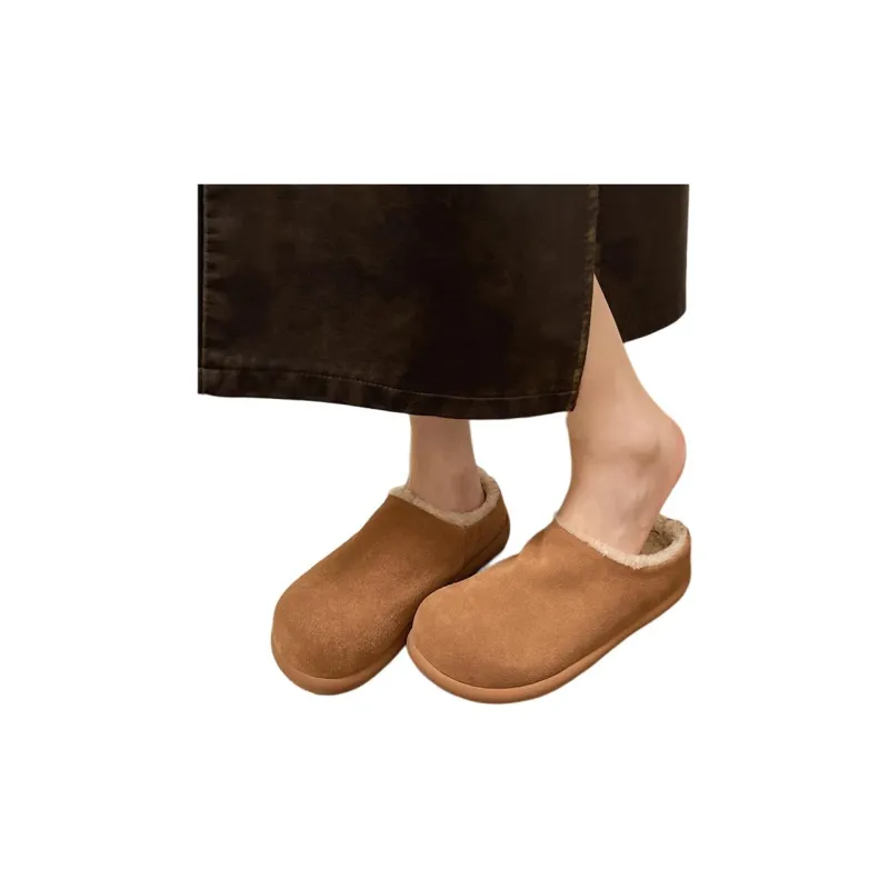 Qiao Anju Home Slippers Chestnut Antelope Brown-4