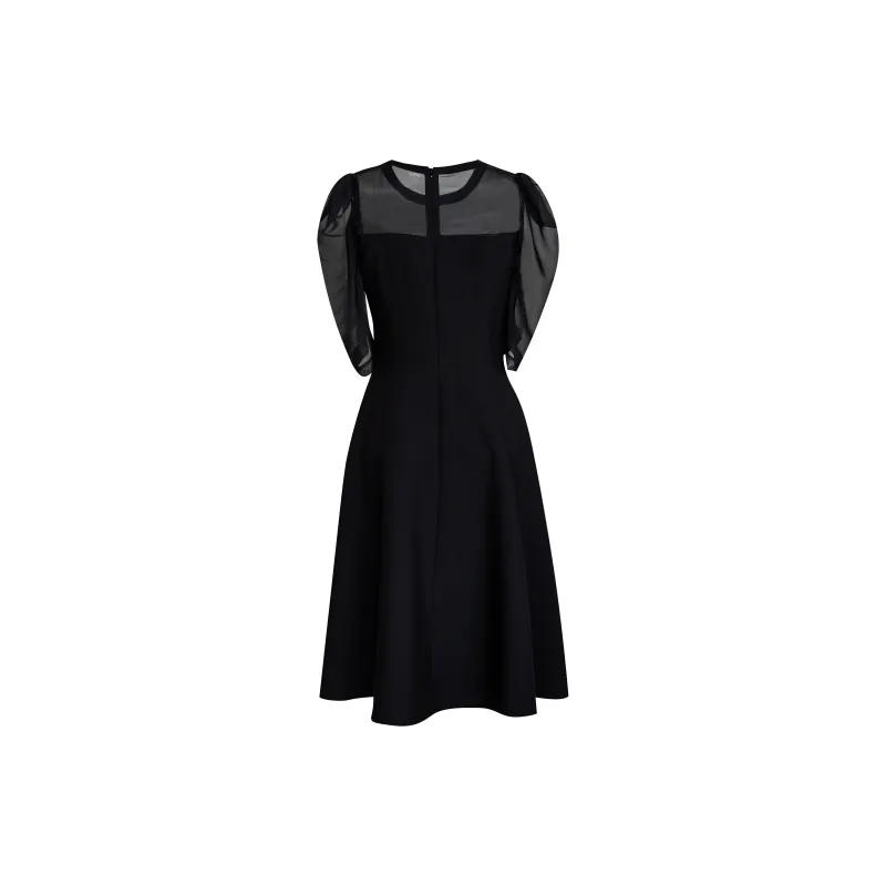 ROEYSHOUSE Short Sleeved Dress Women's Black-1