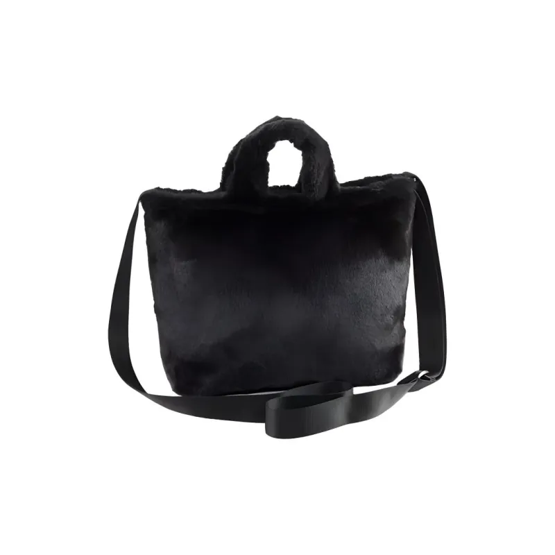 PUMA Polyester Tote Bag Shopping Bag Shoulder Bag Crossbody Bag Handbag Mini Women's Black-1