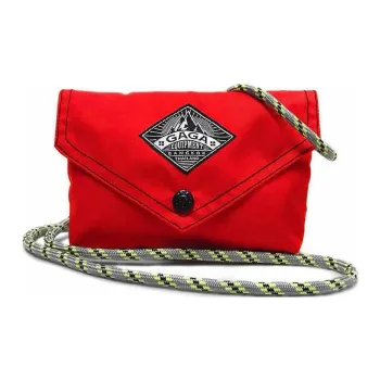 GAGA EQUIPMENT Nylon Fabric Envelope Bag Crossbody Bag Shoulder Bag Mini Unisex Red