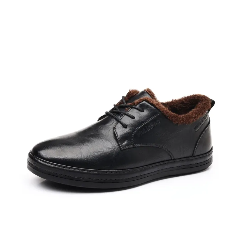 Mulinsen Insulated Shoe Warm Wear-Resistant Lightweight Low-Top Casual Shoes Men's-0
