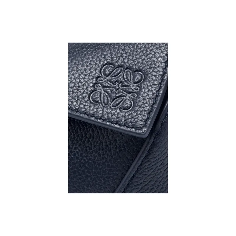 LOEWE Puzzle Soft Grain Calfskin Shoulder Bag, Crossbody Bag, Handbag Mini Women's Dark Marine Blue-6