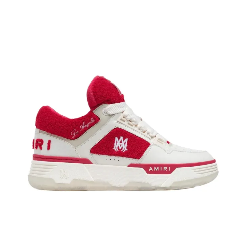 AMIRI MA 1 Low Top Skateboard Shoes Men's Red-1