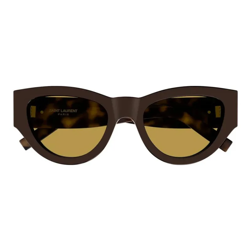 SAINT LAURENT Recycled Acetate Cat Eye Sunglasses Women's Tortoiseshell-1