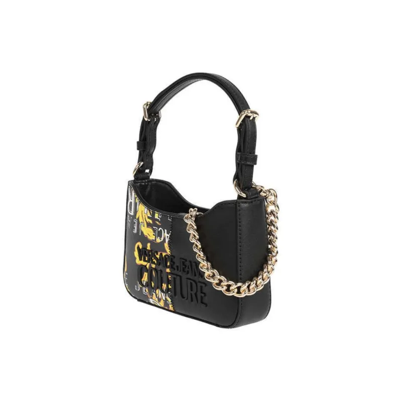 VERSACE JEANS COUTURE Polyester Shoulder Bag Medium Size Women's Black-4