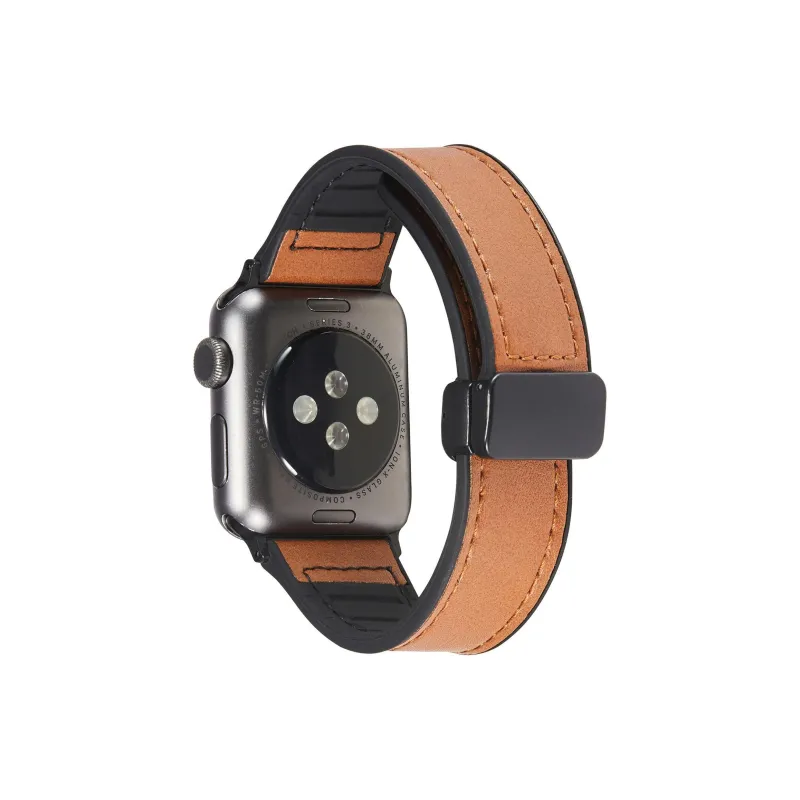 LOVINGCOOL Watch Band Apple Compatibility Genuine Leather Material-4