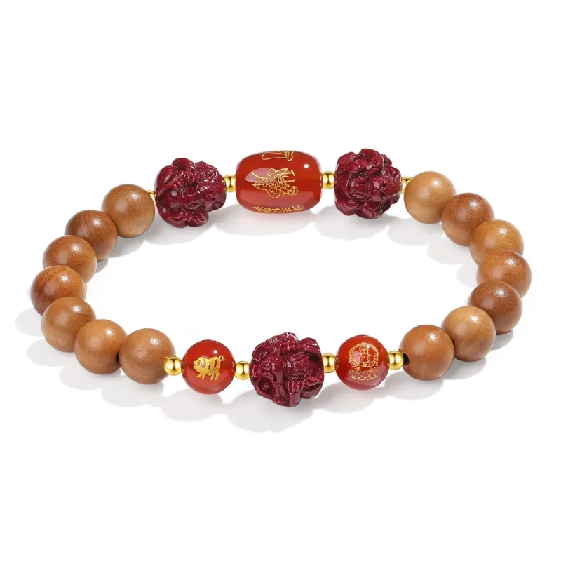 PUTUOSHANWENCHUANG Barbie Sandalwood Bracelets Unisex-15