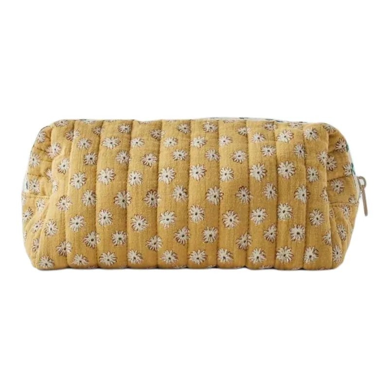 ZARA Cotton Toiletry Bag Kids' Deep Yellow-2
