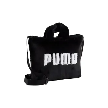 PUMA Polyester Tote Bag Shopping Bag Shoulder Bag Crossbody Bag Handbag Mini Women's Black