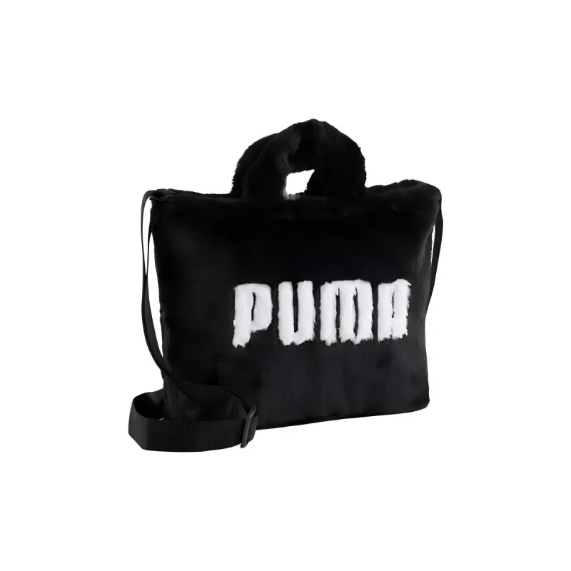 PUMA Polyester Tote Bag Shopping Bag Shoulder Bag Crossbody Bag Handbag Mini Women's Black-0