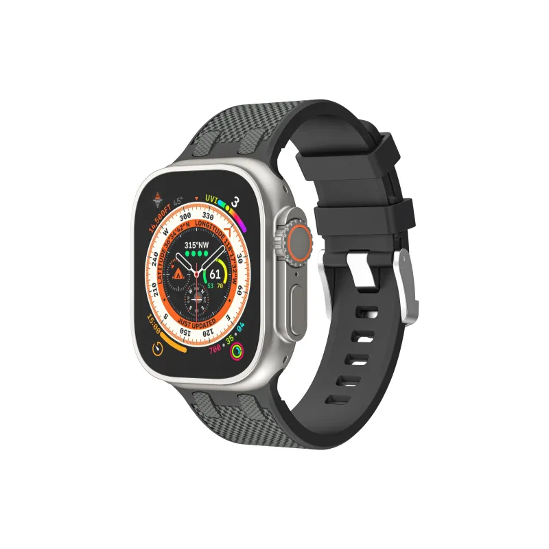 CHRROTA Watch Band Apple Compatibility Silicone Material-0