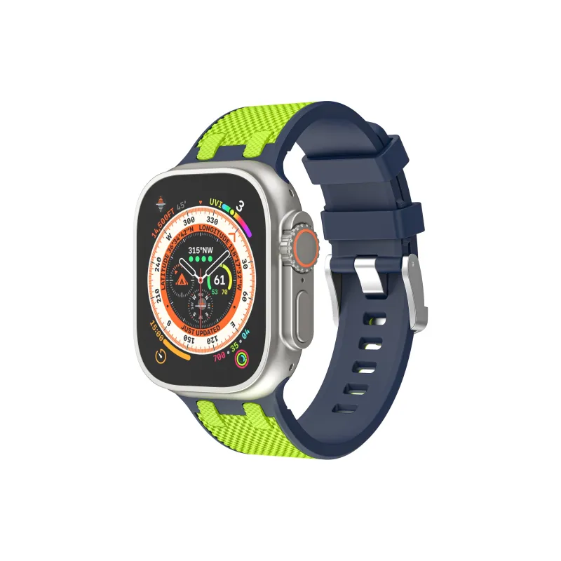 CHRROTA Watch Band Apple Compatibility Silicone Material-4