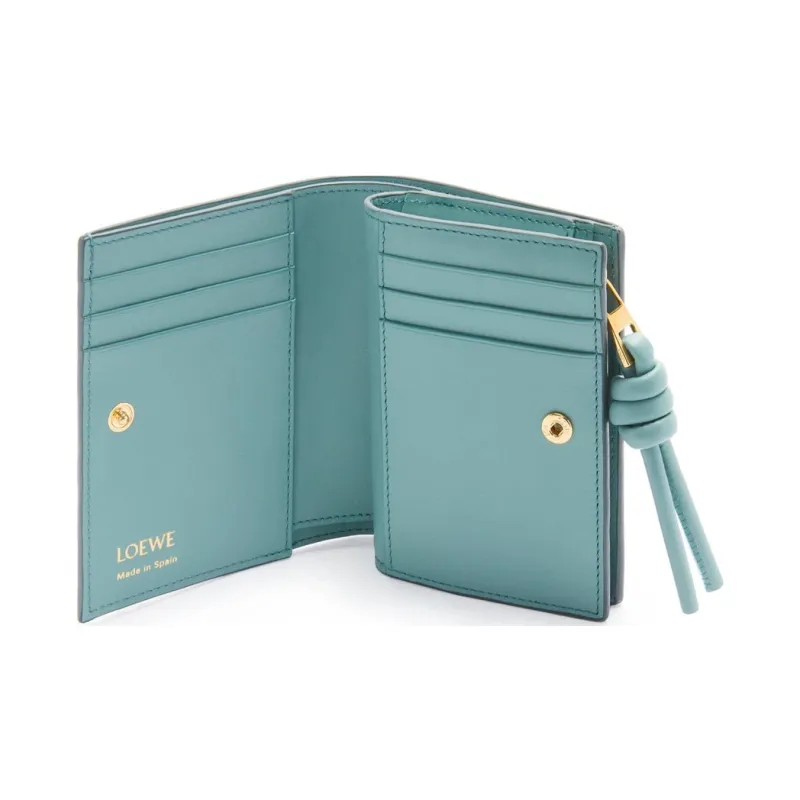 LOEWE Calfskin Wallet Women's Vetiver With Water-2