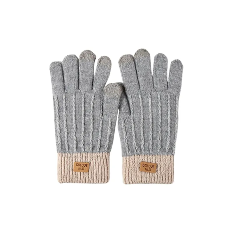 Yalu Polyester Knit Gloves Unisex-5