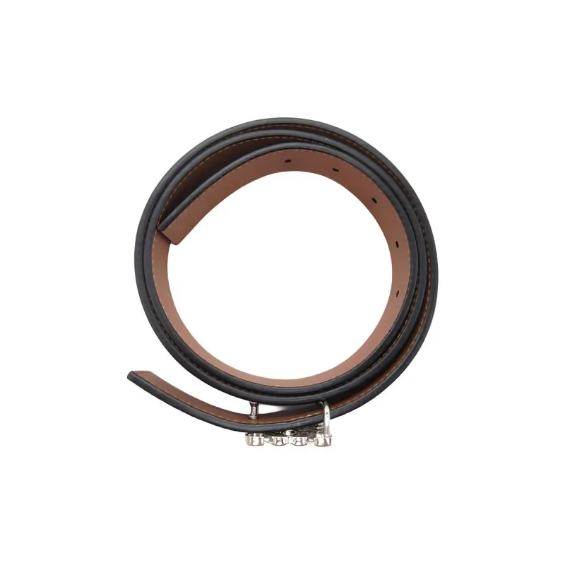 LOEWE Leather Belts Women's Black/Brown Width 2.9cm-3
