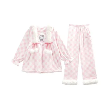 GUKOO x Sanrio Hello Kitty Pajama Set Women's Ballet Pink