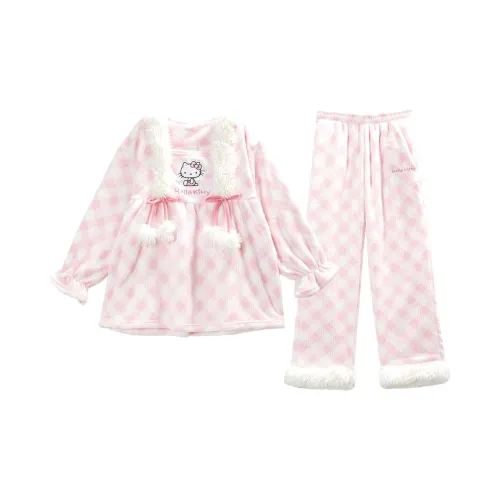 GUKOO x Sanrio Hello Kitty Pajama Set Women's Ballet Pink