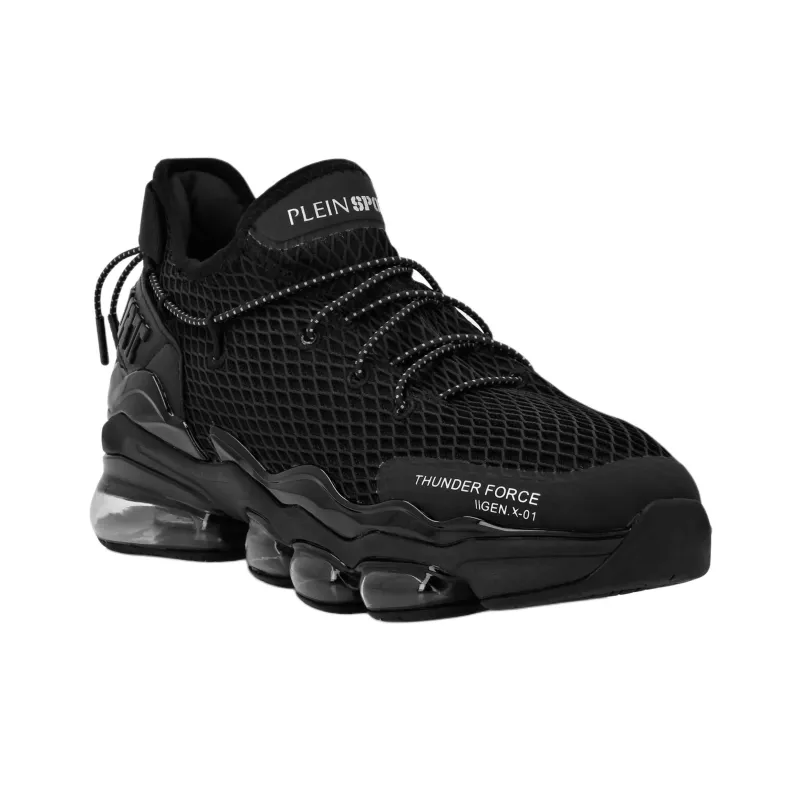 PLEIN SPORT THUNDER FORCE GENX 01 Low Top Casual Shoes Unisex Black-2