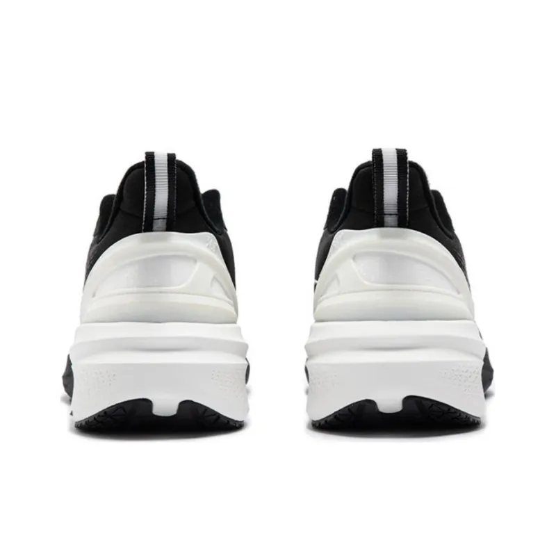 361° Rainy Day 7.0 Cushioned Wear Resistant Slip Resistant Low Top Casual Running Shoes Men's Black White-3